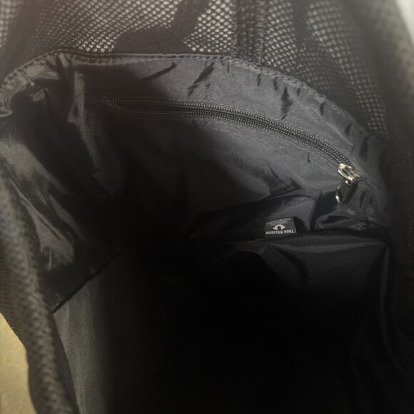 True Religion Black Nylon Backpack Drawstring Top Made In USA